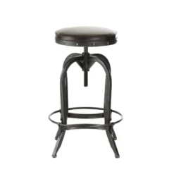 27.5" Gunner Swivel Barstool - Christopher Knight Home