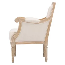 Chavanon Wood & Linen Traditional French Accent Chair Light Beige - Baxton Studio -Baxton Studio Sales Store GUEST 024effc9 2762 404d af48 23c01f3274e2