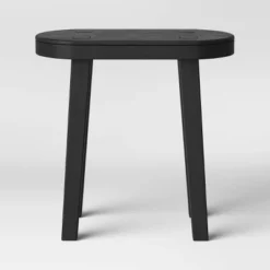 Woodland Carved Wood Accent Table - Black - Threshold -Baxton Studio Sales Store GUEST 028d936f c1e9 49b0 a030 2e6b1194a496