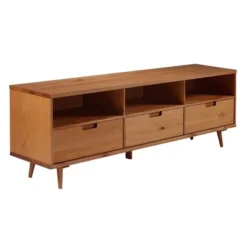 Cara 3 Drawer Mid-Century Modern 3 Drawer TV Stand For TVs Up To 80" - Saracina Home -Baxton Studio Sales Store GUEST 03065cb2 d563 4f37 956c bc1c12b2c653