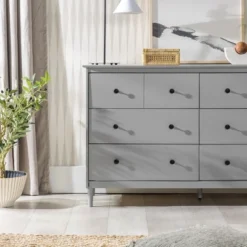 Stiva Classic Mid-Century Modern Horizontal 6 Drawer Dresser - Saracina Home -Baxton Studio Sales Store GUEST 03a1f54e 4537 4cfe 8b24 c78de9815ace