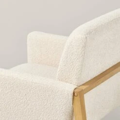 Boucle Upholstered Accent Arm Chair - Cream - Hearth & Hand™ With Magnolia -Baxton Studio Sales Store GUEST 048e0445 498d 4ee6 88fb 43fc40b20dd3