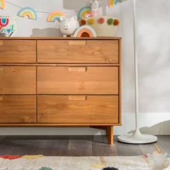 Mid-Century Modern Groove Wood 6 Drawer Dresser - Saracina Home -Baxton Studio Sales Store GUEST 04d23956 eefc 461e adbc 47cd243dd32b