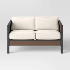 Bryant 2pc Faux Wood Patio Loveseat & Coffee Table - Gray/Natural - Threshold™ 11 Bryant 2pc Faux Wood Patio Loveseat & Coffee Table - Gray/Natural - Threshold™ -Baxton Studio Sales Store GUEST 05b58bcc 6055 4060 86c3 573372c6e051