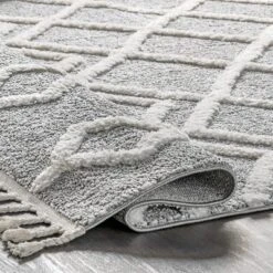 NuLOOM Wylde High Low Soft Shaggy Diamond Moroccan Tassel Area Rug 11 NuLOOM Wylde High Low Soft Shaggy Diamond Moroccan Tassel Area Rug -Baxton Studio Sales Store GUEST 06d5de2f f1bc 4971 852d 0a0f44c2b228