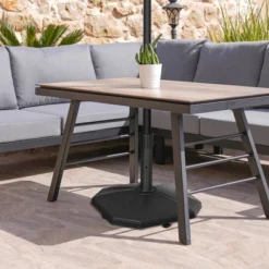 Outsunny 48lbs Patio Umbrella Base, Concrete, 18" Outdoor Umbrella Stand Holder For Parasol Poles 1.25", 1.34", And 1.5" Dia, Black 6 Outsunny 48lbs Patio Umbrella Base, Concrete, 18" Outdoor Umbrella Stand Holder For Parasol Poles 1.25", 1.34", And 1.5" Dia, Black -Baxton Studio Sales Store GUEST 07a71975 aed9 4b23 aa81 f5a54ab3013c