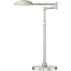 Possini Euro Design Eliptik Modern Desk Table Lamp 24 1/2" High Satin Nickel LED Swing Arm Adjustable Height For Bedroom Living Room Nightstand Office 12 Possini Euro Design Eliptik Modern Desk Table Lamp 24 1/2" High Satin Nickel LED Swing Arm Adjustable Height For Bedroom Living Room Nightstand Office -Baxton Studio Sales Store GUEST 086d676c 9e67 4211 99ae e5b23ef4b912