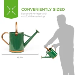 Best Choice Products 1-Gallon Galvanized Steel Watering Can For Gardening W/ O-Ring, Top Handle, Copper Accents -Baxton Studio Sales Store GUEST 0912a239 53b0 4ee1 9ae8 e8eb349e7fac
