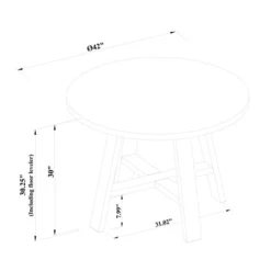 42" Linden Round Wood Dining Table - Threshold™ Designed With Studio McGee 11 42" Linden Round Wood Dining Table - Threshold™ Designed With Studio McGee -Baxton Studio Sales Store GUEST 0c000735 3d37 445d 864f 66166a58d562