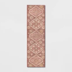 Southbury Washable Printed Diamond Persian Style Rug Rust - Threshold™ -Baxton Studio Sales Store GUEST 0dc3d757 a573 455f aead 9484994bb3bd