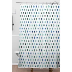 Ninola Design Color Palette Shower Curtain Blue - Deny Designs