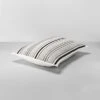 Textured Stripe Pillow Sham Dark Gray/Cream - Hearth & Hand With Magnolia