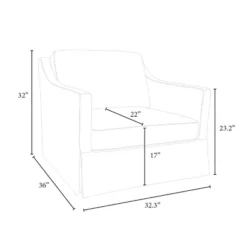 Vivian Park Upholstered Swivel Chair Cream - Threshold™ Designed With Studio McGee -Baxton Studio Sales Store GUEST 0f6cc5a6 f1ac 4b5a a69b 5faae524745a