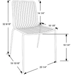 Set Of 2 Sodra Rounded Seat Wire Dining Chair Black - Threshold™ -Baxton Studio Sales Store GUEST 0f828125 acf9 421a 891b 2b59dd6df491