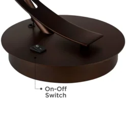 Possini Euro Design Modern Desk Lamps Set Of 2 With USB Port 22 1/2" High Bronze LED Clear Seeded Glass Shade For Bedroom Office 11 Possini Euro Design Modern Desk Lamps Set Of 2 With USB Port 22 1/2" High Bronze LED Clear Seeded Glass Shade For Bedroom Office -Baxton Studio Sales Store GUEST 0ff4c6b4 a5f4 47c0 94cc 5397bebfb4f5