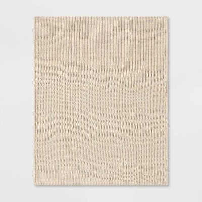 Chunky Knit Reversible Throw Blanket - Threshold™ 5 Chunky Knit Reversible Throw Blanket - Threshold™ - Image 5