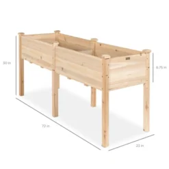 Best Choice Products 72x23x30in Raised Garden Bed, Elevated Wood Planter Box For Patio W/ Divider Panel -Baxton Studio Sales Store GUEST 11cc02ad d53e 403b 9d9e 50deac9fc525