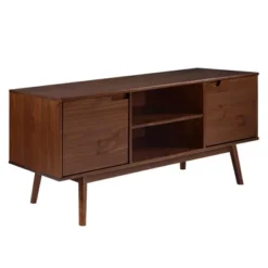 Solid Wood Mid-Century Modern TV Stand For TVs Up To 65" - Saracina Home -Baxton Studio Sales Store GUEST 124c1f93 b619 426b 85f1 839f07b6bcd7