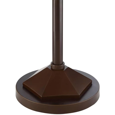 Franklin Iron Works Torchiere Floor Lamp LED 73" Tall Oil Rubbed Bronze Caged Frosted Glass Shade For Living Room Bedroom Office Uplight 4 Franklin Iron Works Torchiere Floor Lamp LED 73" Tall Oil Rubbed Bronze Caged Frosted Glass Shade For Living Room Bedroom Office Uplight - Image 4