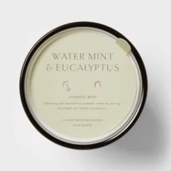 Colored Vase Glass With Dustcover Watermint And Eucalyptus Candle Green - Threshold™ -Baxton Studio Sales Store GUEST 138a925b cebc 4734 877a 32f650153977