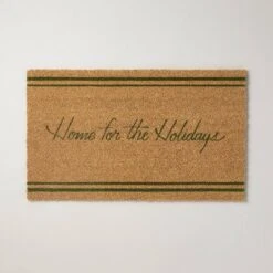 Home For The Holidays Coir Christmas Doormat Tan/Evergreen - Hearth & Hand™ With Magnolia -Baxton Studio Sales Store GUEST 13b31cfc 46c8 48a4 aa5b b1d7b81bcdb7