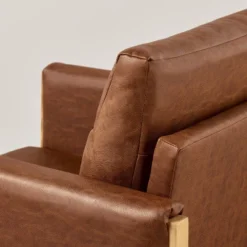Faux Leather Upholstered Accent Arm Chair - Cognac - Hearth & Hand™ With Magnolia 11 Faux Leather Upholstered Accent Arm Chair - Cognac - Hearth & Hand™ With Magnolia -Baxton Studio Sales Store GUEST 14dda471 3120 41fc 9a6d 67b3fa52c8d6
