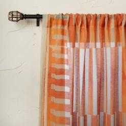 1pc Sheer Ophelia Printed Burnout Window Curtain Panel Orange - Opalhouse™ Designed With Jungalow™ -Baxton Studio Sales Store GUEST 154e0bfa b339 41f9 9f40 0461976c9081