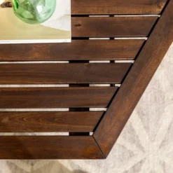 Saybrook Modern Metal And Wood Patio Hexagon Coffee Table - Dark Brown - Saracina Home -Baxton Studio Sales Store GUEST 1575244a 2b24 47f2 aec6 97e7b0aa7cc9