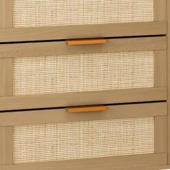 43.31" 6-Drawer Rattan Dresser For Living Room And Bedroom - ModernLuxe -Baxton Studio Sales Store GUEST 15abb8f9 2d81 40bb 80b0 2d5250d4acf9