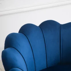 HomCom Elegant Velvet Upholstered Accent Leisure Club Chair With Gold Metal Legs -Baxton Studio Sales Store GUEST 17944fc6 ba91 4e26 a8d8 2453f7f19394