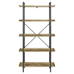 68" 5 Tray Shelf Urban Pipe X Back Bookshelf - Saracina Home 12 68" 5 Tray Shelf Urban Pipe X Back Bookshelf - Saracina Home -Baxton Studio Sales Store GUEST 18cd1433 31a3 4be1 8f59 f88c9c732217