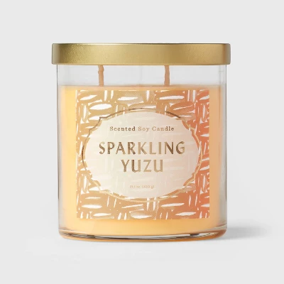 Lidded Glass Jar Candle Sparkling Yuzu - Opalhouse™ 3 Lidded Glass Jar Candle Sparkling Yuzu - Opalhouse™ - Image 3