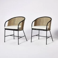 2pc Westcliff Seagrass Dining Chairs - Threshold™ Designed With Studio McGee -Baxton Studio Sales Store GUEST 1a2c5a36 ead8 4159 ba47 2d514011b1c4