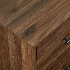 Sana Modern Triple Storage TV Stand For TVs Up To 80" Dark Walnut - Saracina Home -Baxton Studio Sales Store GUEST 1aaee79e 19f9 4ed2 8ca6 aac7069e046b