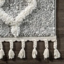NuLOOM Wylde High Low Soft Shaggy Diamond Moroccan Tassel Area Rug 12 NuLOOM Wylde High Low Soft Shaggy Diamond Moroccan Tassel Area Rug -Baxton Studio Sales Store GUEST 1b6ec17c ba87 403e b1ac 1ba3a4018cfb