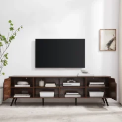 Mid-Century Modern Wide Storage TV Stand For TVs Up To 80" - Saracina Home -Baxton Studio Sales Store GUEST 1c027cdb eb1c 4b90 af86 77fb50b19b2c