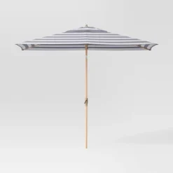 10'x6' Rectangular Market Patio Umbrella - Light Wood Pole - Threshold™ -Baxton Studio Sales Store GUEST 1c2f765d 24e3 45be a1b9 4395052aecaf