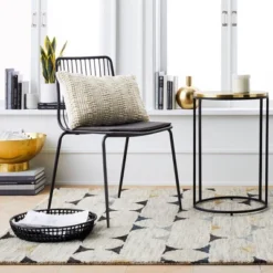 Set Of 2 Sodra Rounded Seat Wire Dining Chair Black - Threshold™ -Baxton Studio Sales Store GUEST 1f0c0031 cd11 4dd2 b4b3 61162d0e2dff