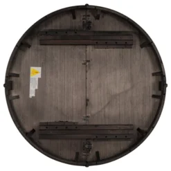 5 PCS Round Wood Extendable Dining Table Set With 4 Upholstered Dining Chairs-ModernLuxe -Baxton Studio Sales Store GUEST 212f37de 605d 4387 bf12 e25a3f8f8e3e