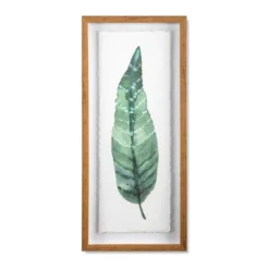 (Set Of 3) 28"x12" Framed Leaves Decorative Wall Art White - Threshold™ -Baxton Studio Sales Store GUEST 214fdd58 752e 4cd5 99b6 07b5a2d55b3e