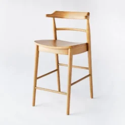 Kaysville Curved Back Wood Counter Height Barstool - Threshold™ Designed With Studio McGee -Baxton Studio Sales Store GUEST 2155e535 1936 45f3 b994 efad299aa5d4
