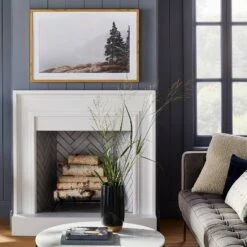 36" X 24" Foggy Seaside Framed Wall Art - Threshold™ Designed With Studio McGee