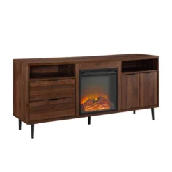 Ronan Modern Storage With Electric Fireplace TV Stand For TVs Up To 65" - Saracina Home -Baxton Studio Sales Store GUEST 229092b1 976f 4913 8304 23d0e5f7b5c4