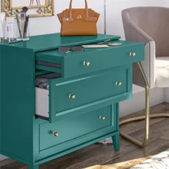 Hillock 2 Drawer Dresser With Pull Out Desk - Room & Joy -Baxton Studio Sales Store GUEST 22f1e364 8566 4622 bb61 3657c7ba8d90