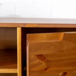 Solid Wood Mid-Century Modern TV Stand For TVs Up To 65" - Saracina Home -Baxton Studio Sales Store GUEST 24388e01 9630 463f 8a30 f252940cc164