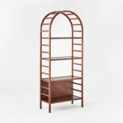 72" Holladay Curved Wooden Bookcase - Threshold™ Designed With Studio McGee 22 72" Holladay Curved Wooden Bookcase - Threshold™ Designed With Studio McGee -Baxton Studio Sales Store GUEST 245145c7 43e9 43cb 9096 d7c8d5f6dc83