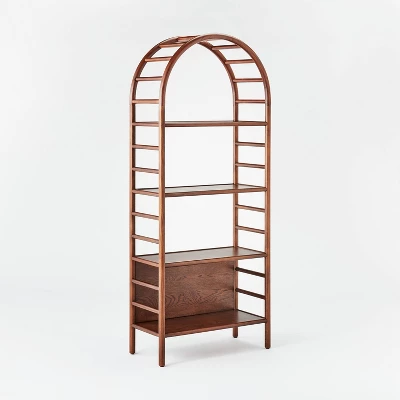 72" Holladay Curved Wooden Bookcase - Threshold™ Designed With Studio McGee 11 72" Holladay Curved Wooden Bookcase - Threshold™ Designed With Studio McGee - Image 11