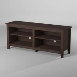 Transitional 4 Cubby Wood Open Storage TV Stand For TVs Up To 65"- Saracina Home -Baxton Studio Sales Store GUEST 26e980c1 ccaf 4dd9 90f1 a41ebb526357