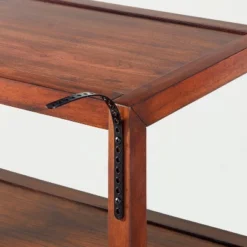 40" 4-Shelf Wood & Cane Transitional Ladder Bookshelf - Brown - Hearth & Hand™ With Magnolia -Baxton Studio Sales Store GUEST 26f759d4 4d8f 4a17 b992 fcd6ff400d2b