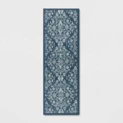 Vintage Print Comfort Rug Blue - Threshold™ -Baxton Studio Sales Store GUEST 27cfa3a5 387a 437b a65c 003e7fadefea